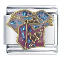 X2_V629Z: heart box x2 italian charm Image.