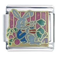 Italian Charms - peter rabbit #2 x2 italian charm Image.