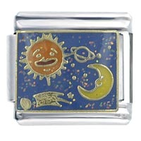 Italian Charms - outer space x2 italian charm Image.