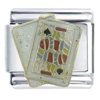 Italian Charms - blackjack x2 italian charm Image.