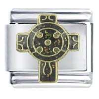 Italian Charms - celtic cross x2 italian charm Image.