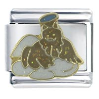 Italian Charms - angel chow chow x2 italian charm Image.