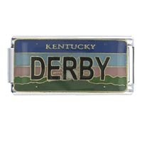 Italian Charms - license plate kentucky x2 italian charm Image.