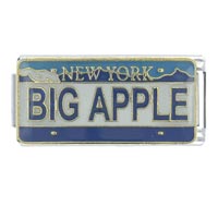 Italian Charms - license plate new york x2 italian charm Image.