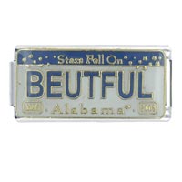 Italian Charms - license plate alabama x2 italian charm Image.