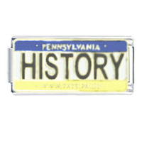 Italian Charms - license plate pennsylvania x2 italian charm Image.