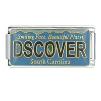 Italian Charms - license plate south carolina x2 italian charm Image.