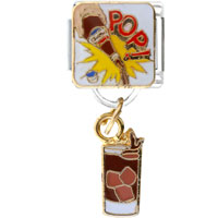 Italian Charms - pop pour a pepsi licensed italian charm Image.