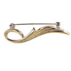 Two Tone Fancy Curved Brooch