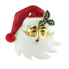 Christmas Santa Claus  Rhinestone  Brooch