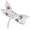 White Pearl  Dragonfly  Brooches