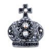 Black  Cross  Crested Crown Brooches