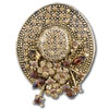Golden Flower Hat  Brooches  Floral