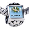 Remember Soldier Kia Custom Photo Flower European Beads