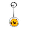Slut Belly  Navel  Rings