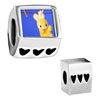 Clothesline  Bunny  Rabbit European Beads BPHA1044