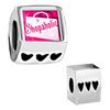 Gold Plated  Cartoon  Theme Shopaholic Photo Heart European  ... 