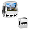 Gold Plated Travel Callanish Standing Stones Photo Heart  ... 
