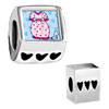  Dress  And Shoe Photo Heart European Beads