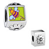 Bumblebee Photo Flower European Beads