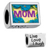 Words "Live Love Laugh" With Flower Mom