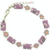 Pink Tropical Flower Fimo Bracelet