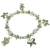  Silver  Butterfly Beaded Bracelet