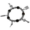 Black &amp;  Silver  Beaded Bracelet
