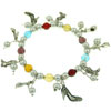 Silver High Heel Shoe Charm Bracelet