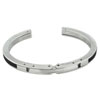Stainless Steel Black Geometric Pattern Bracelet