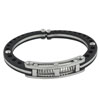 Stainless Steel Black  Spring  Cuff Bracelet