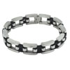 Men's Single Rubber Chain Linked Bracelet