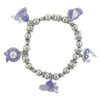 Violet Hat Charm Bracelet