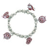 Pink Hat Charm Bracelet