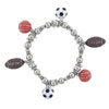 Football Sports Charm Bracelet