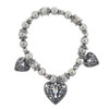 Antique Heart Charm Bracelet