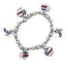 Usa Flag Charm Bracelet