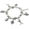 Baseball Player Charm  Bracelet 