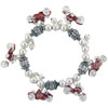 Red Motorcycle Charm Bracelet