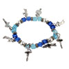 Blue Ballerina Charm Bracelet