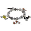 Red And Yellow Motorcycle Charm Bracelet