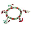 Snowman And Santa  Charm  Bracelet