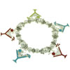Martini Glass Charm Bracelet