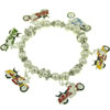 Yellow Motorcycle Charm Bracelet