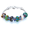 Metal And Murano Glass Mixed All Brands Beaded Bracelet