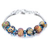Metal And Murano Glass Mixed All Brands Beaded Bracelet
