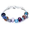 Metal And Murano Glass Mixed All Brands Beaded Bracelet