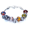 Metal And Murano Glass Mixed All Brands Beaded Bracelet