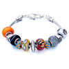 Metal And Murano Glass Mixed All Brands Beaded Bracelet
