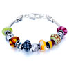 Metal And Murano Glass Mixed All Brands Beaded Bracelet